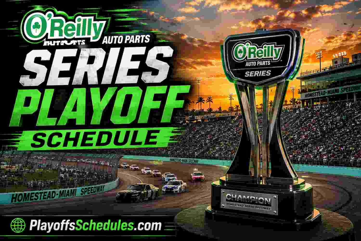 2026 O’Reilly Auto Parts Series Playoff Schedule, Dates, Times, TV