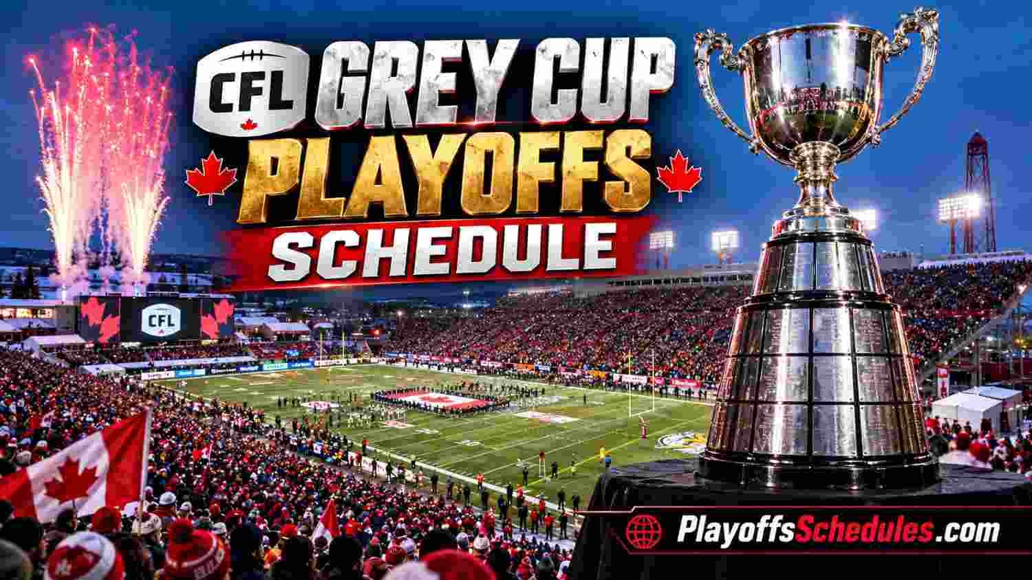 2026 CFL Grey Cup Playoffs Schedule, Score, Date, Times, TV